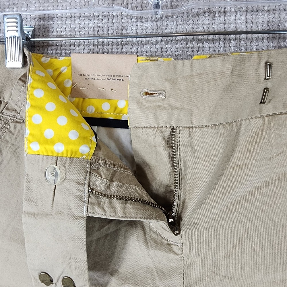 J.Crew Buttery Twill City Fit Chino Shorts Womens 6 Khaki Lightweight NWT - Picture 11 of 14
